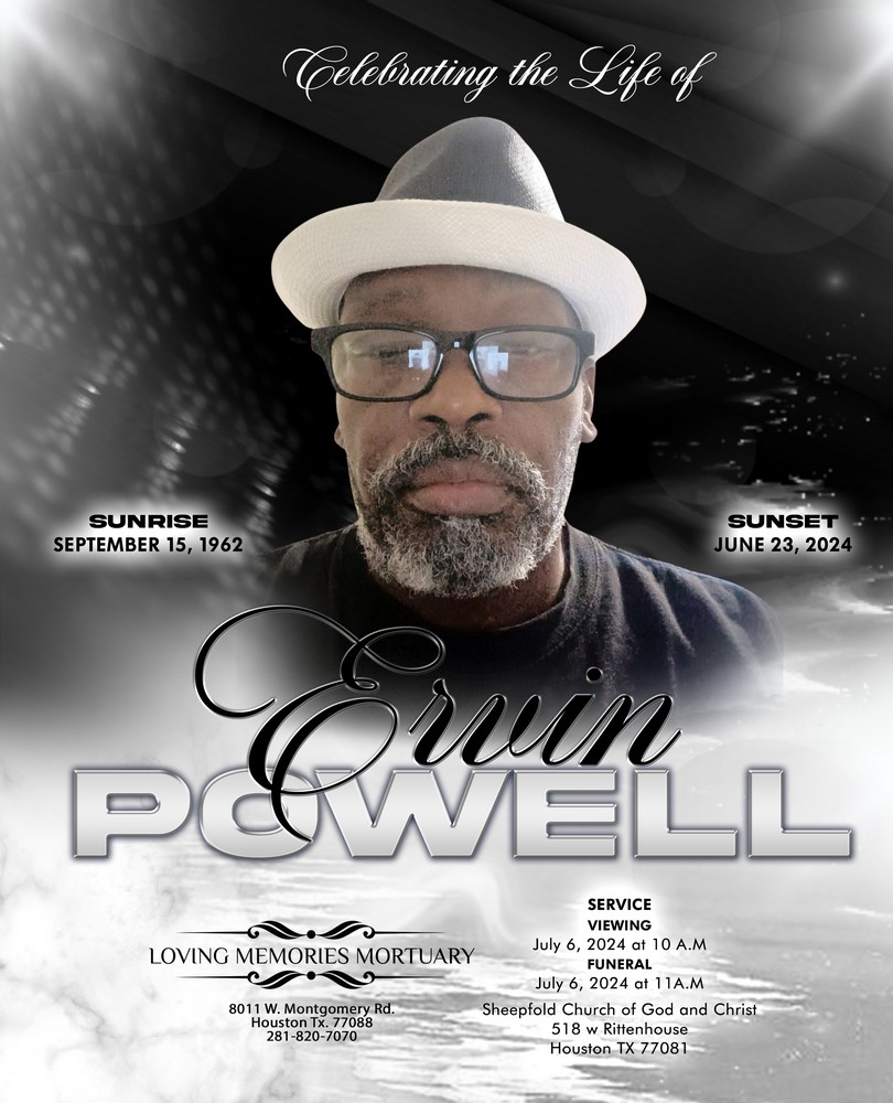 Ervin Powell 1962-2024