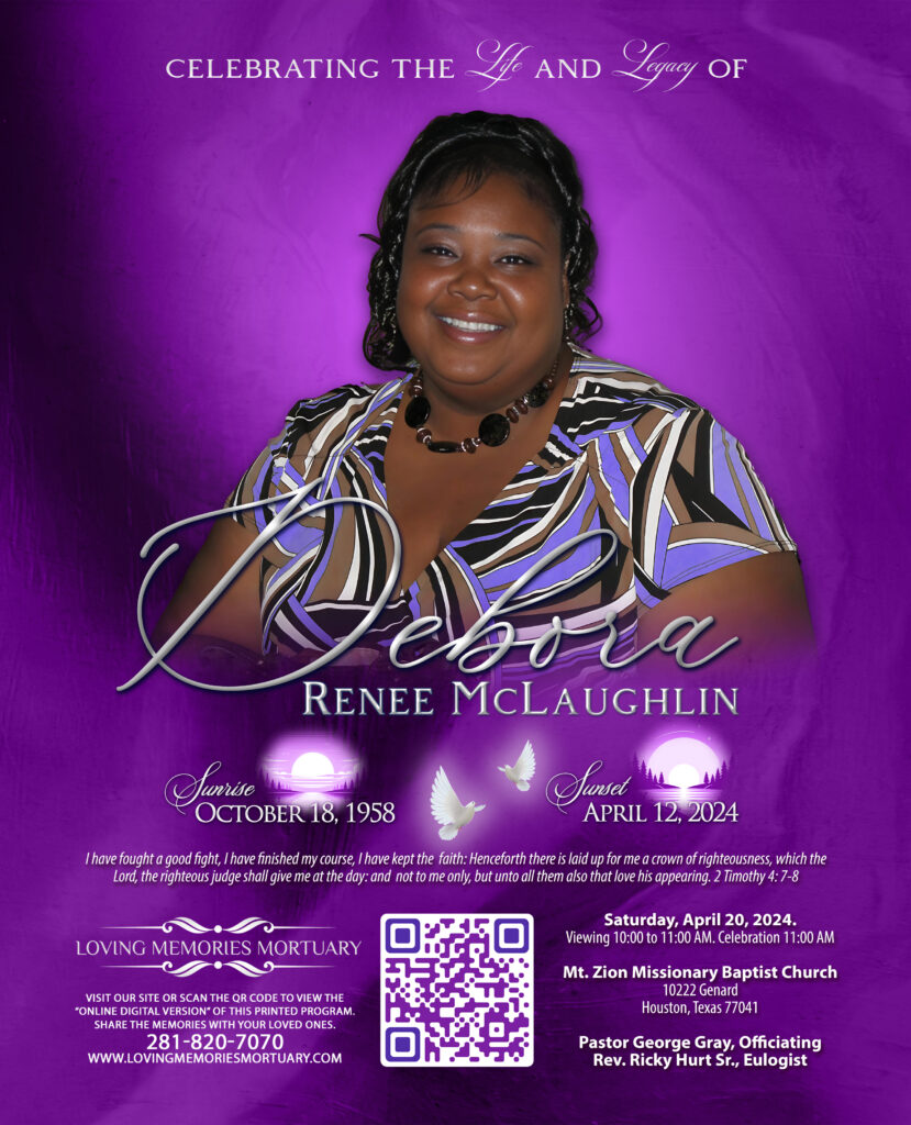 Debora Renee McLaughlin 1958 – 2024