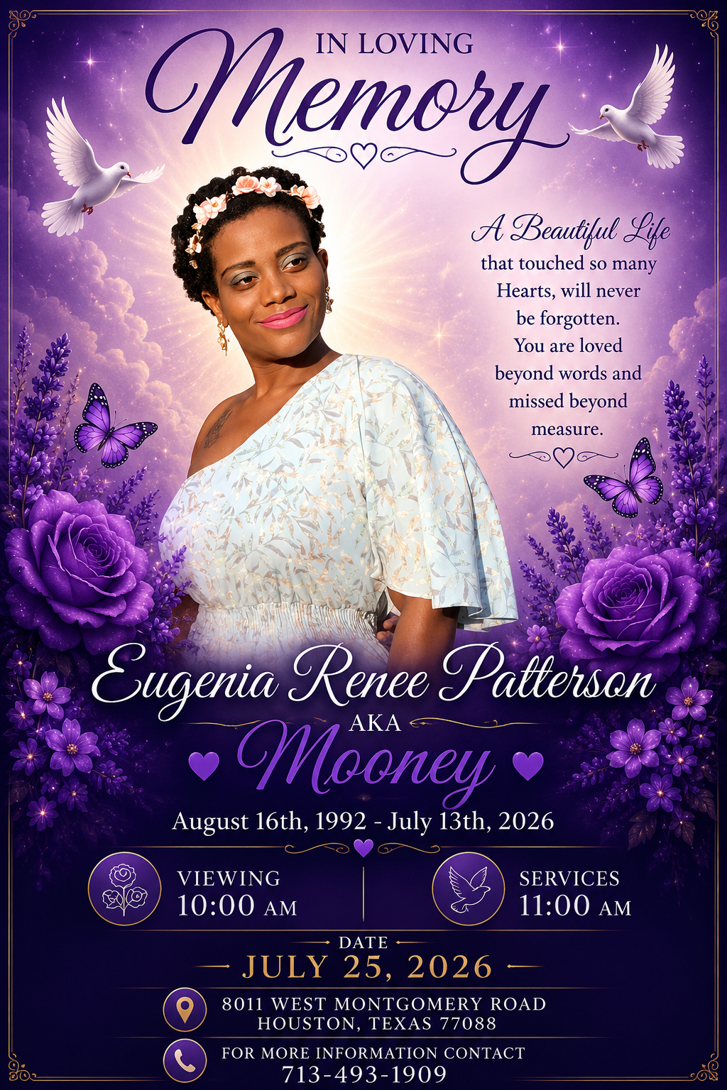 Eugenia Renee Patterson 1992-2026