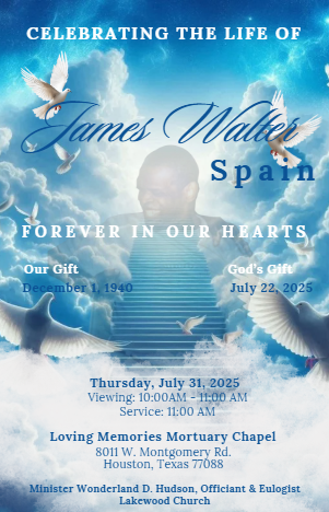 James Walter Spain 1940-2025